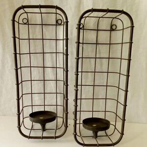 Signature Home Style industrial Wall Sconces / Candle Sconces Set of 2